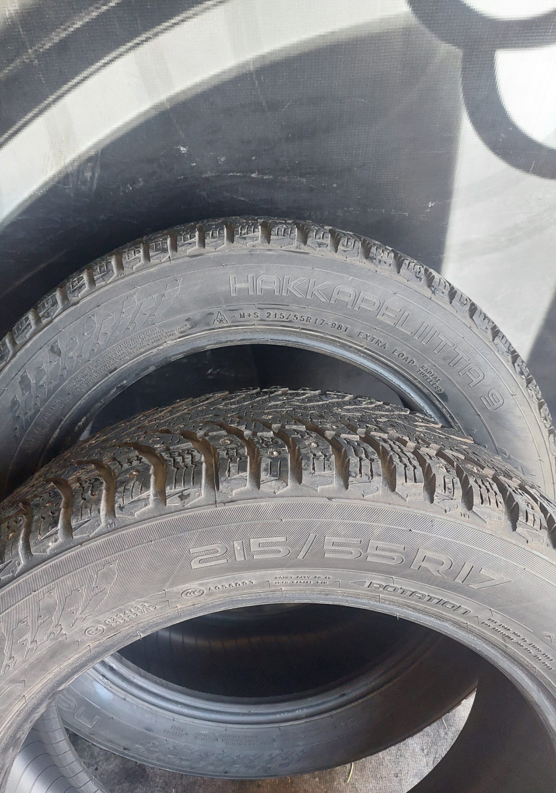 1000026700 215/55 R17 žieminės padangos | Nokian hakkapelitta 9 - Image 1